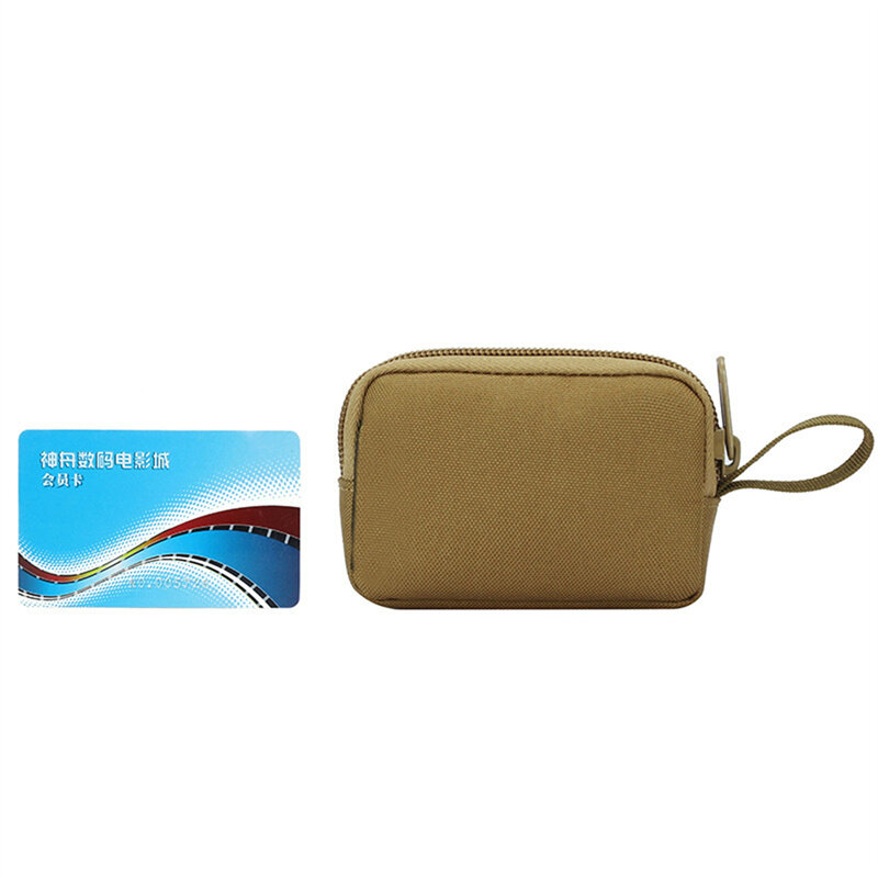 محفظة صغيرة تكتيكية مضادة للماء للرجال ، حقيبة بطاقة ، الحقيبة الرئيسية جيب صغير ، حقيبة المال