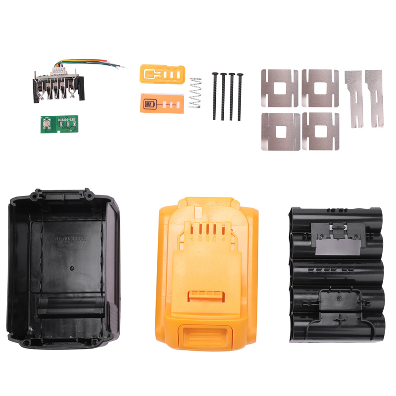 DCB200 Li-Ion Battery Plastic Case PCB Charging Protection Circuit Board Shell for Dewalt 18V 20V DCB183 Li-Ion Battery