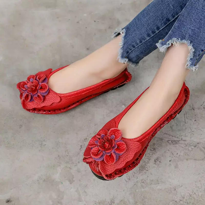 2024 kobiet szlachetny fioletowy naturalna skóra Vintage buty damskie Deisgner płaskie buty dla kobiet do szycia Sneaker Oxford