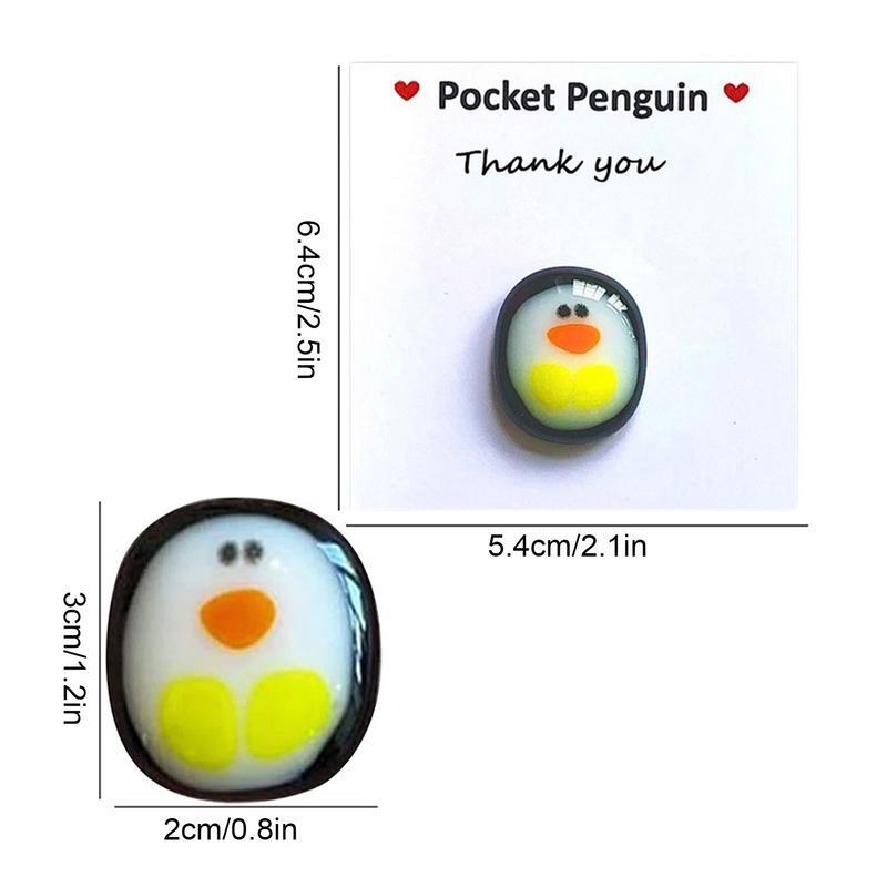 Schattige Pocket Pinguïn Knuffel Mini Schattige Pocket Pinguïn Verjaardagscadeaus Voor Haar Speciale Pinguïnzak Aandenken Ornament Schattig Dier