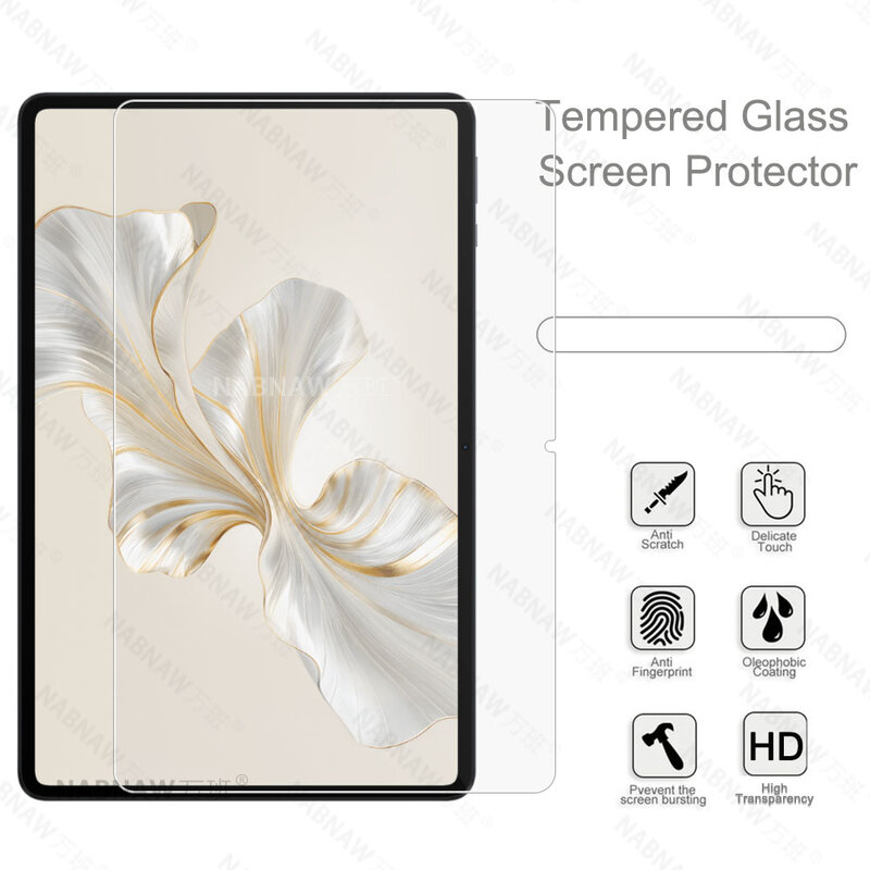 HD protetor de tela à prova de arranhões, vidro temperado para Honor Pad 9, 12,1 "Tablet 9, película protetora de óleo, 2 pcs