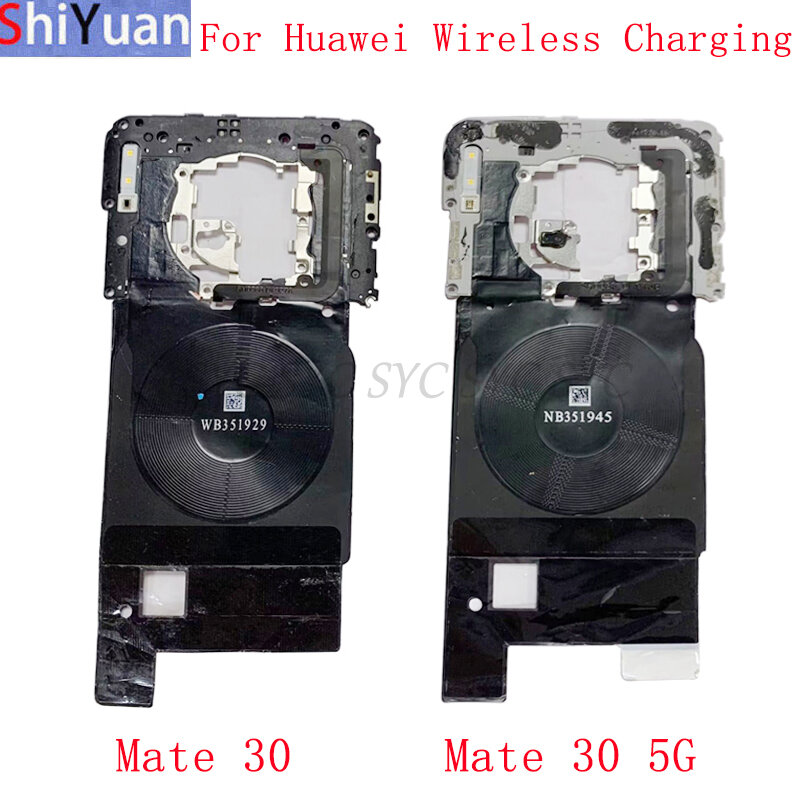 Chip de carga inalámbrica, módulo NFC, Cable flexible de antena para Huawei Mate 30 5G, piezas de repuesto flexibles de carga inalámbrica