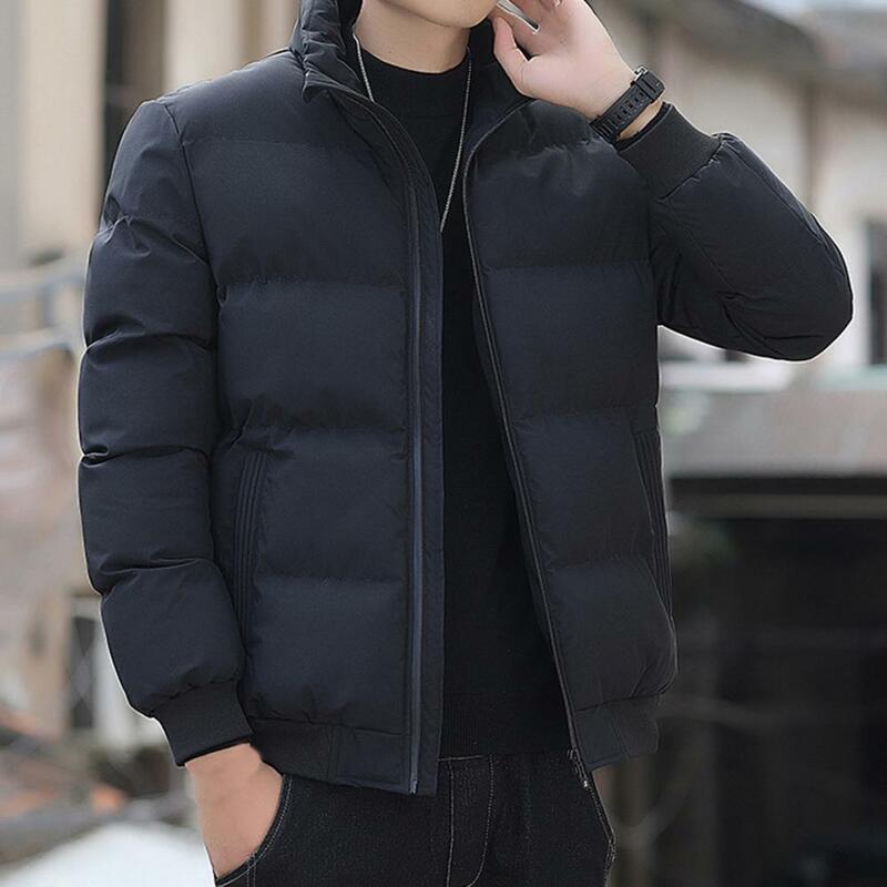อารมณ์ยอดนิยมหนาเสื้อแจ็คเก็ต Coat Super Soft Men สีทึบ Streetwear