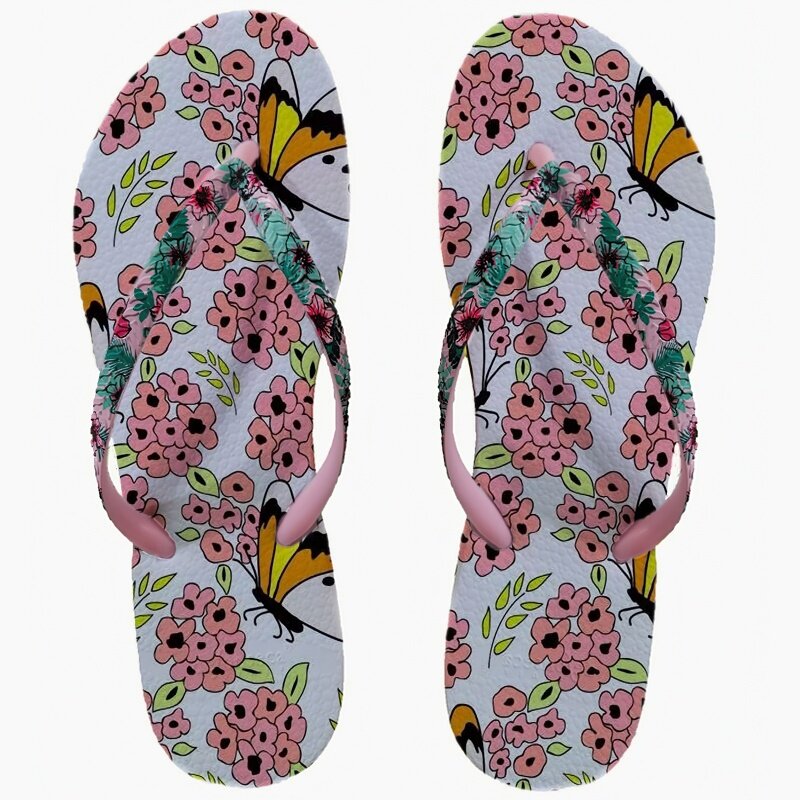 Sandal Herringbone wanita, sandal jepit kaki modis, sandal pantai dan Tepi pantai Trendi musim panas