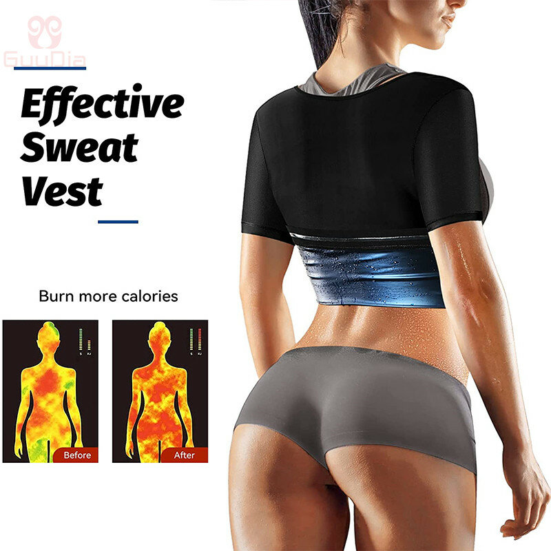 GUUDIA Women Waist Trainer Body Shaper Shirts Slimming Pants Shaper Corset Hot Sweating Suit Neoprene Suits Weight Loss Corsets