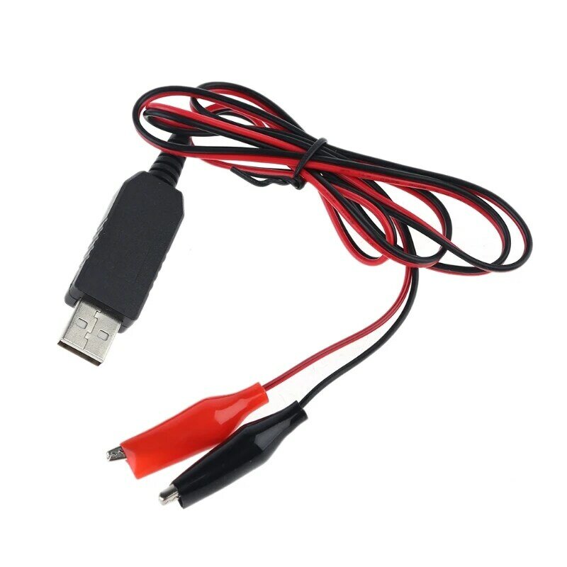 N7MD AA AAA Batterij USB 5V naar 3V Step-down Clip Kabel Vaste Spanning Converter lijn Voor Afstandsbediening