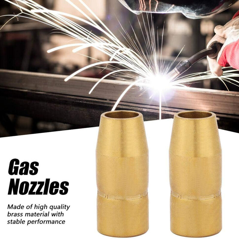 2pcs Gas Welding Torch Nozzles Kit 169715 For Miller M-10 M-15 M-100 And M-150 Brass Gas Nozzles Welding Consumables Parts
