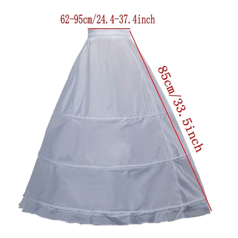 Girls Crinoline Petticoat with hoop Children Under skirt Short White Underskirt A-line Ball Gown Child Petticoats