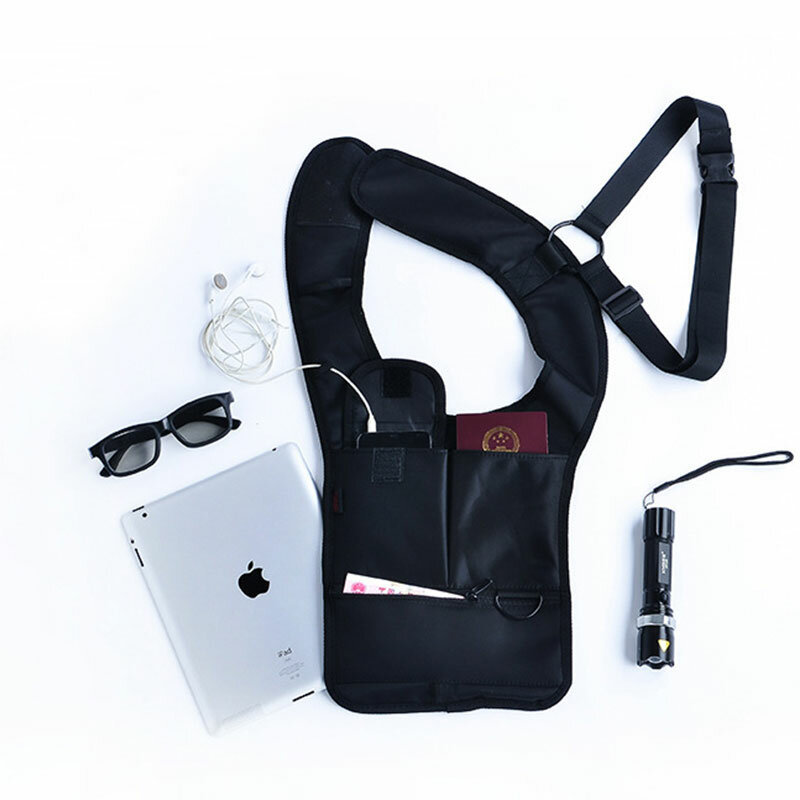 Bolsa de ombro de viagem saco de armazenamento de desporto ao ar livre axila mochila de telefone bolsa de cintura burglarproof
