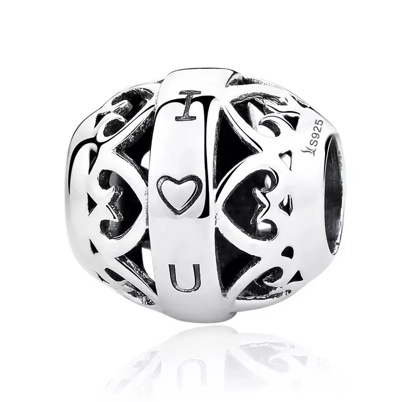 Rlw3 Perlen Charms mit authentischem Silber Charm Armband edlen Schmuck