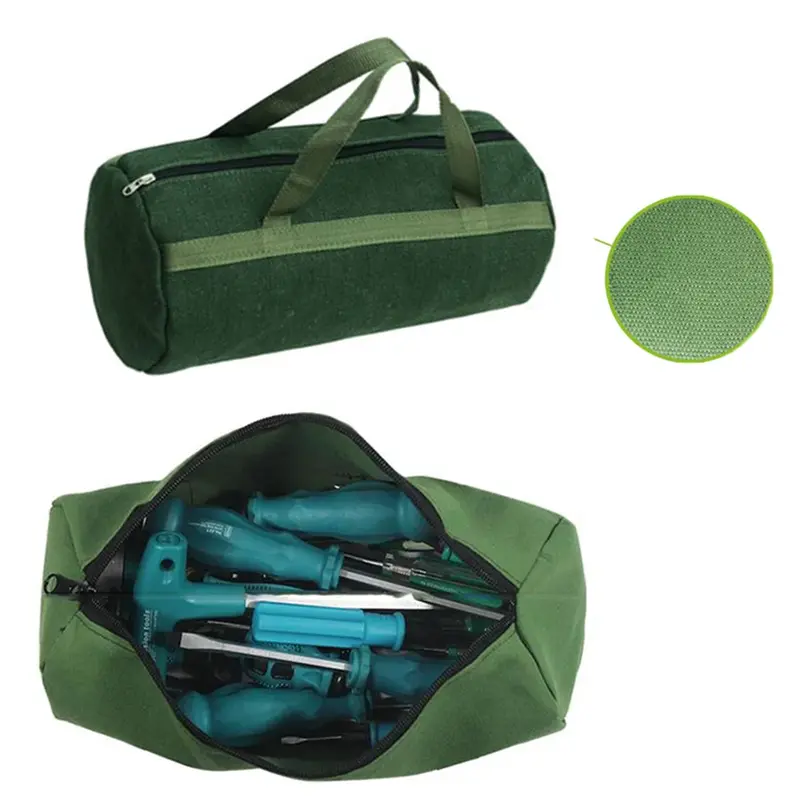 Thick Canvas Pouch Tool Bags Storage Organizer Instrument Case Portable Case for Electrician Screwdriver Pliers Repair Hand Tool