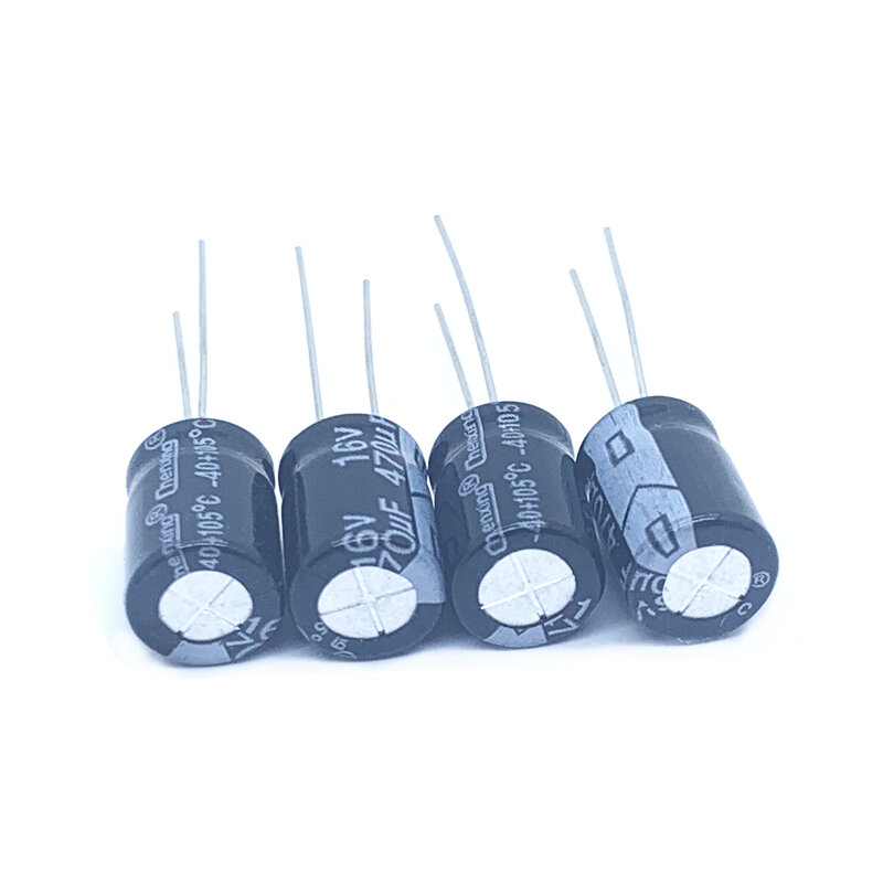 Condensador electrolítico de aluminio Radial, 470uF, 16V, 470MFD, 16 voltios, 8x12mm, 470mf16v, 470uf16v, 16v470mf, 16v470uf, 20 unidades