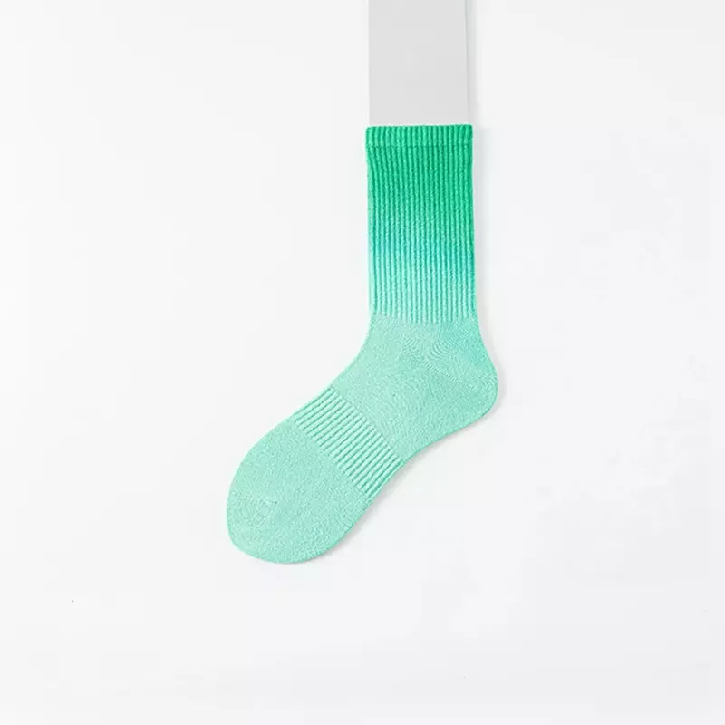 Tablet pure color white socks girl spring and autumn pure cotton breathable  heated socks