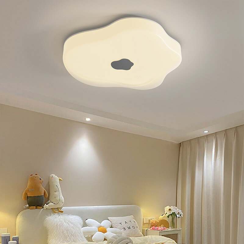 مصابيح سقف حديثة LED لغرفة الأطفال ، مصباح غرفة نوم رئيسية ، حماية بسيطة للعين ، لون الكروم ، مصابيح ديكور