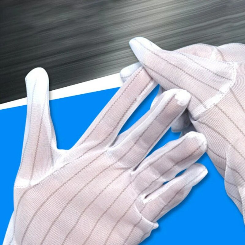 Sarung tangan elektroda, sarung tangan kerja Anti statis perlindungan instalasi elektronik, sarung tangan instalasi perbaikan serat