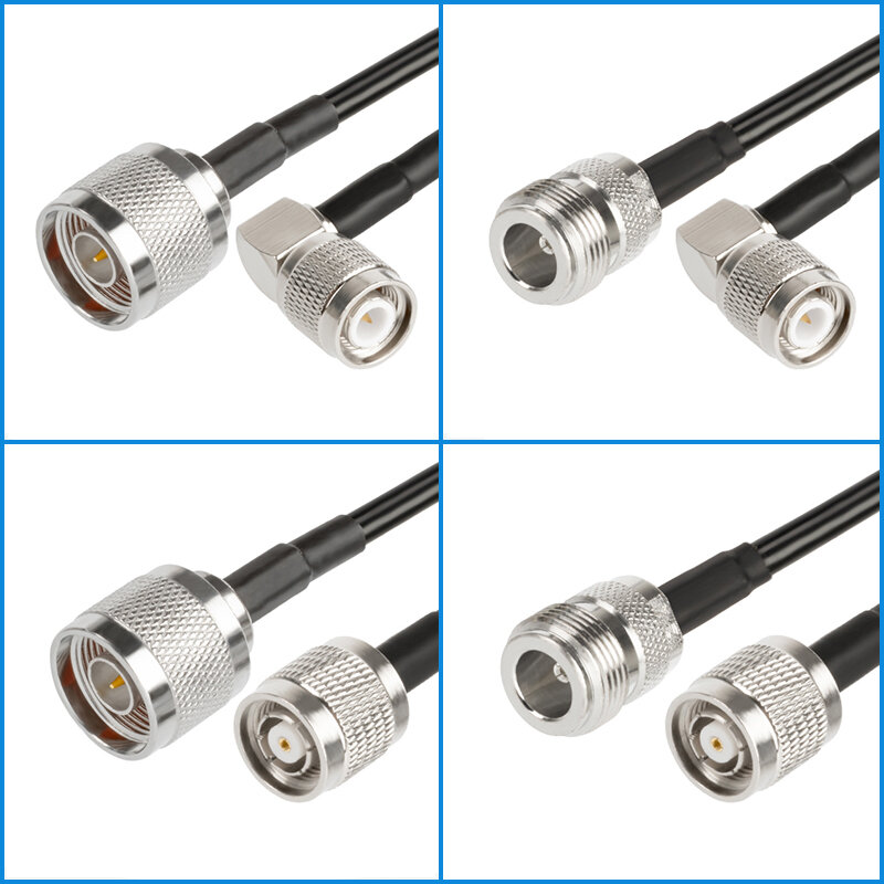 RG58 Cable Coaxial TNC macho a N macho hembra conector Pigtail Coaxial cable TNC a N a TNC línea de cable macho 0,2 M-30M