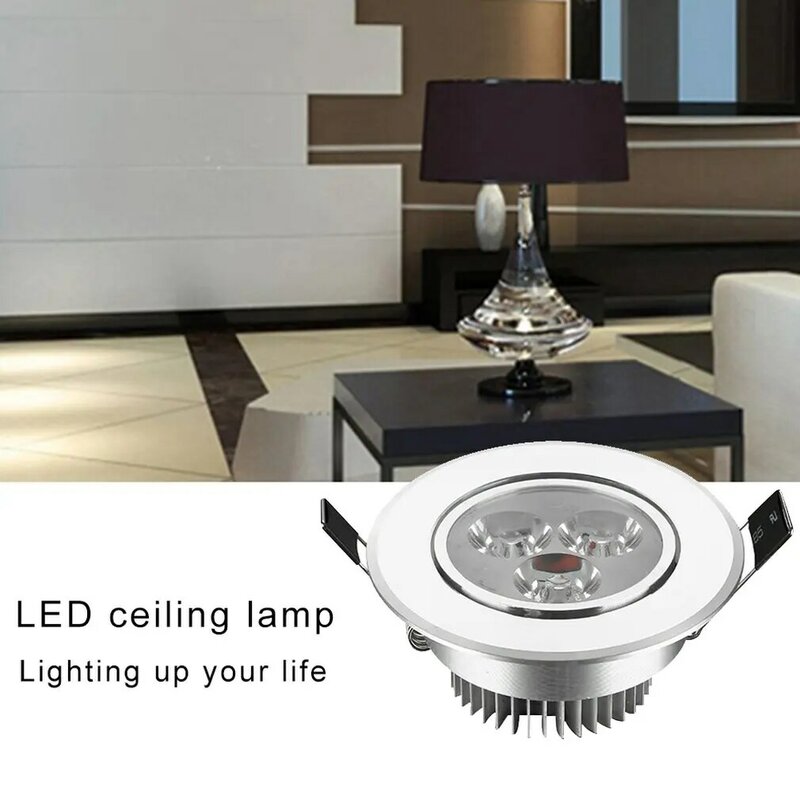 Oprawa LED typu Downlight Światła punktowe Lampa LED 3W Ultra jasna Możliwość przyciemniania Wpuszczana lampa punktowa na suficie Światło domowe KTV Decor