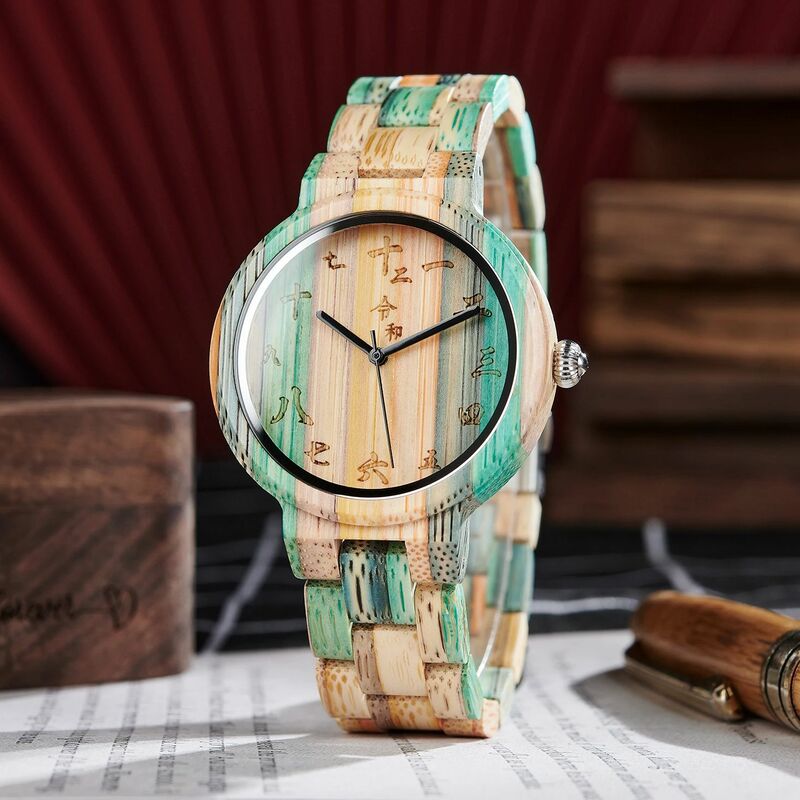 BOBO BIRD relojes de cuarzo de madera para hombre y mujer, pulsera de moda, regalo femenino, relojes Vintage personalizados