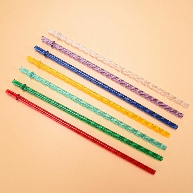 Многоразовые соломинки ECOZEN, многоцветная рециркуляция, искусственные соломинки с застежками, большой диаметр