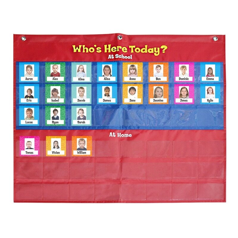 Classroom Management Pocket Chart for Classroom Preschool Classroom Attendance Chart Helping Hands Pocket Chart