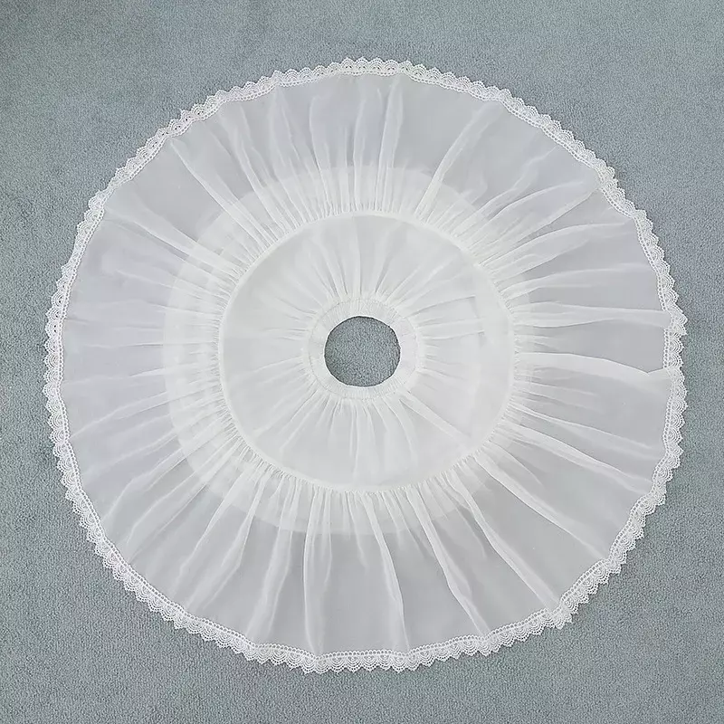 Lace Short Crinoline Daily Support Soft Sister Bubble Skirt Wedding Dress Crinoline Black and White Optional Yarn Support