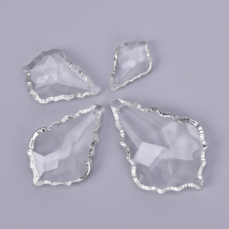 1pc 38mm/50mm/63mm/76mm Transparent Clear Chandelier Glass Crystals Lamp Prisms Parts Hanging Drops Pendants