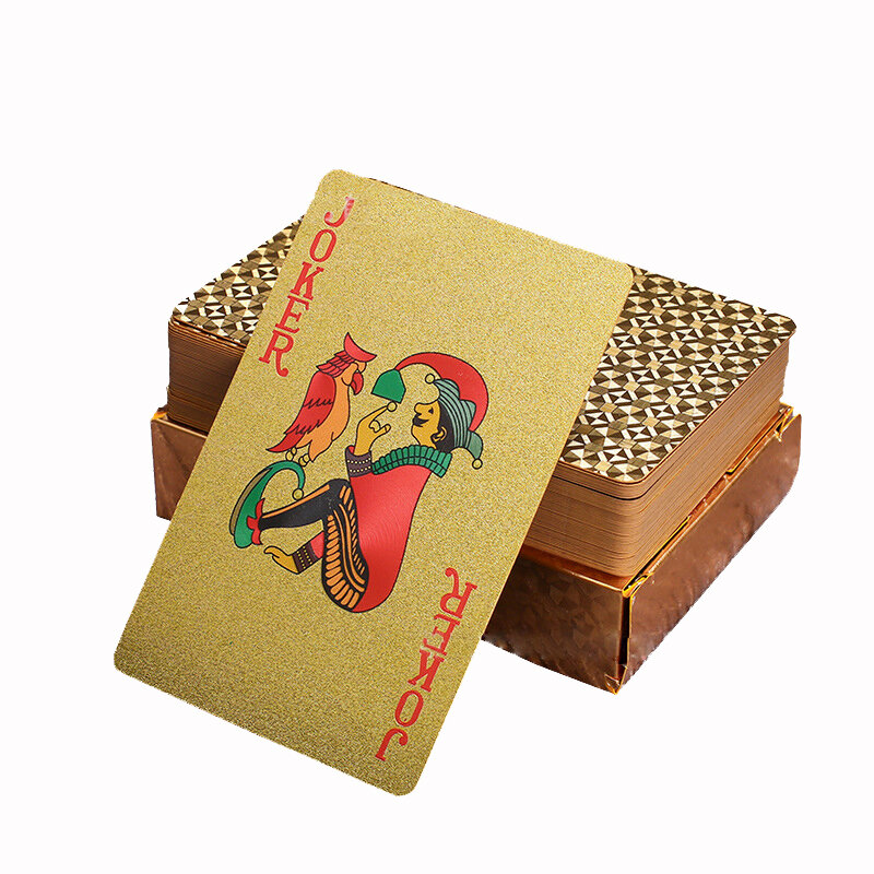 لون الذهب الأسود بطاقات للعب بطاقة الألعاب مجموعة مقاوم للماء بوكر البدلة ماجيك Dmagic حزمة مجلس لعبة هدية جمع
