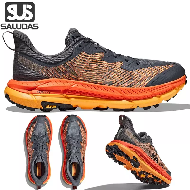 Mafate Speed 4 Men Sports Shoes Cushioned Trail Running Shoes Stretch Marathon Training Sneakers Unisex Casual Tennis Shoes