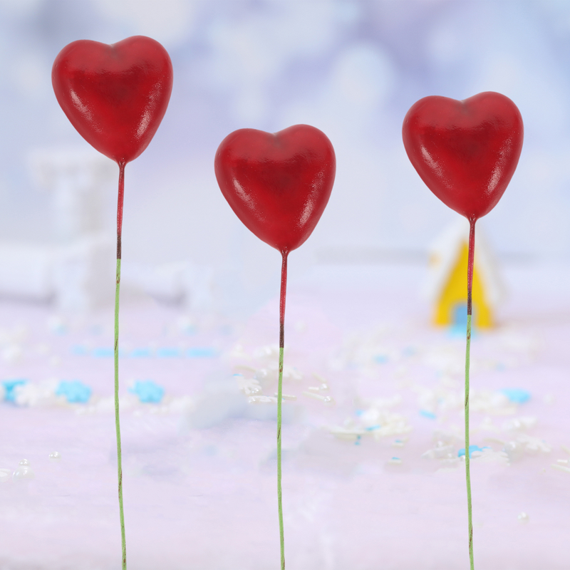 Props Mini Miniature Simulation Love Balloon Birthday Decoration House Play Toys Balloons Foam Plastic