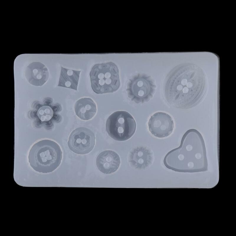 Assorted Size And Shape Buttons Silicone  Resin Crystal Epoxy