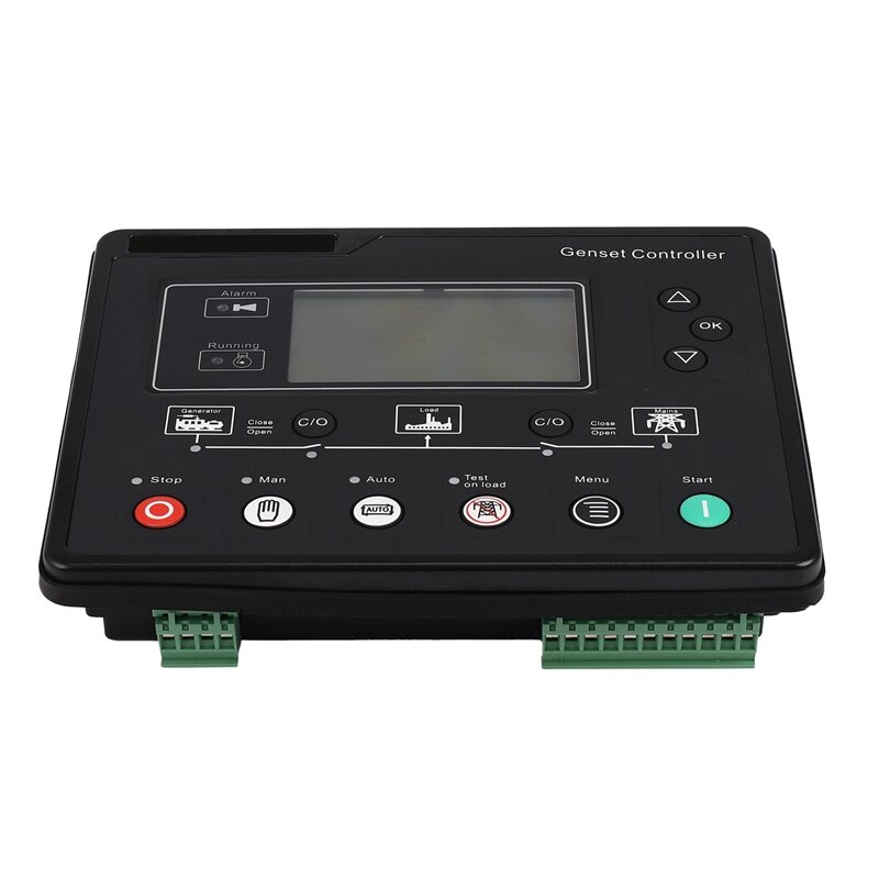 6120U AMF Generator Set, 2X, LCD, Start Genset, Ats Control Box, Terminal Charge Panel, Alternador Parte 6120