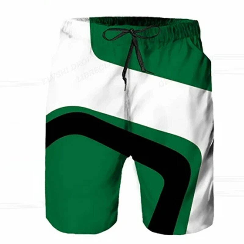 Minimalist Print Summer Men's Shorts Quick Dry Trunks Swimming Motorcycle Racing Shorts Outdoor Casual Beach Pants Trend Male