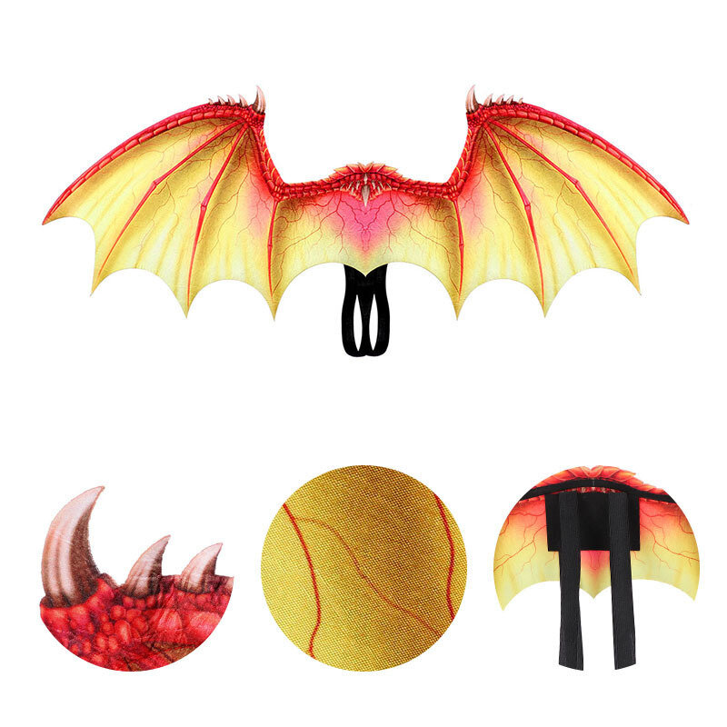 Costume ailes de Dragon, accessoires pour enfants, Cosplay, masque de dinosaure, ensemble de Cape, Costume d'halloween