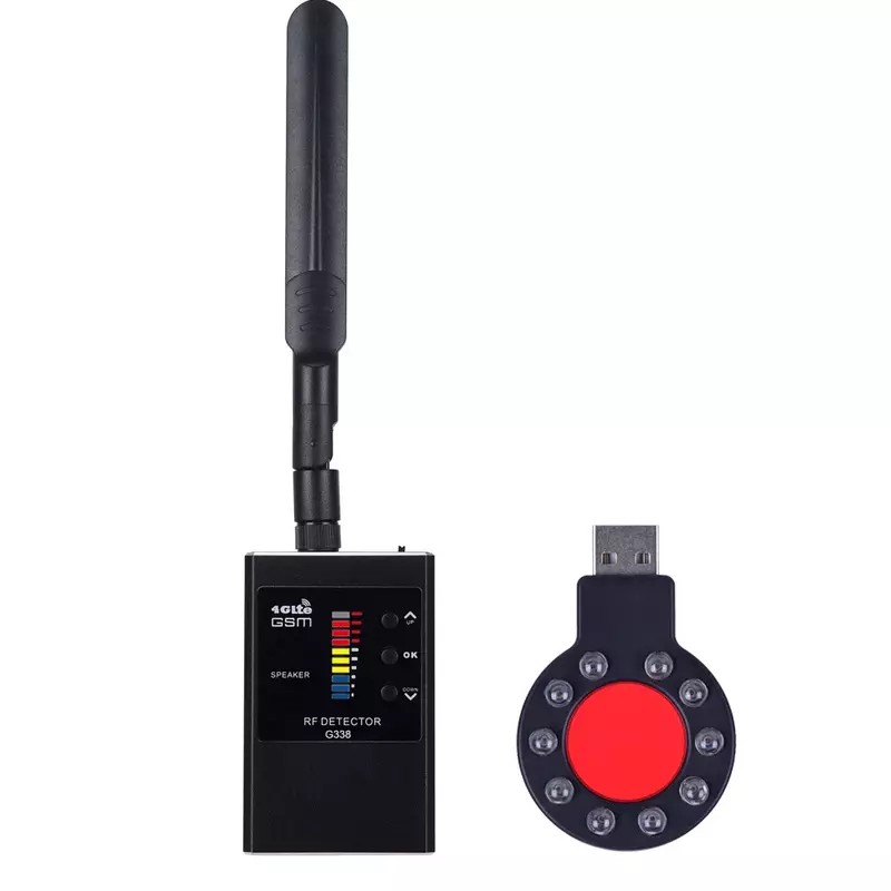 Profissional Anti-Spy Camera Detector, GSM Áudio, Bug Finder, GPS Tracker, Signal Blocker, Detectar produtos sem fio com detecção IR