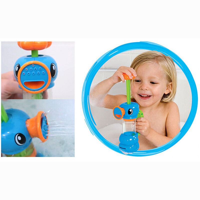 Детские игрушки для ванной Милая желтая утка водяное колесо игрушки Слон детский смеситель для купания Инструмент для распыления воды игрушка-брызгалка Прямая поставка