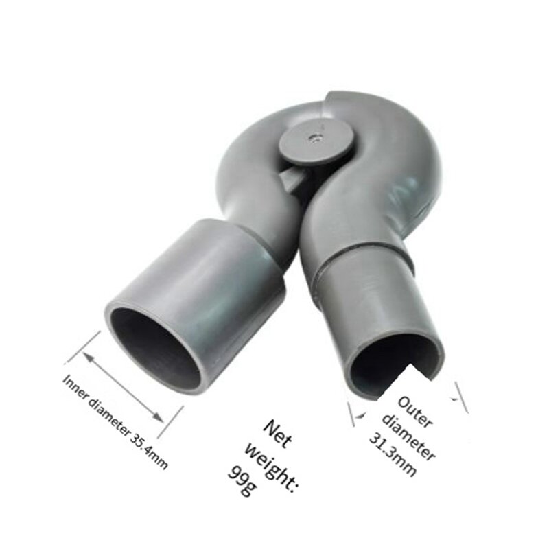 Универсальный угловой адаптер для пылесоса, комплект из 3 предметов, диаметр 35-32 мм, Быстроразъемное отверстие