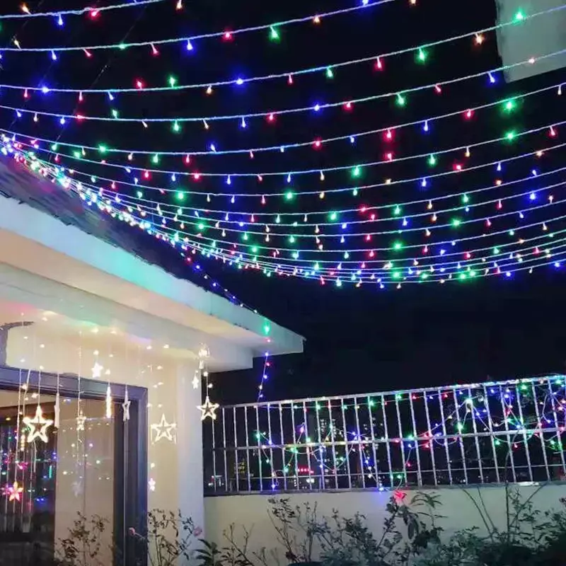 LED Fairy String Lights Guirlandas, Decorações De Árvore De Natal, Jardim De Casa, Festa De Casamento, Exterior, Decoração Interior, Ano Novo, 10m