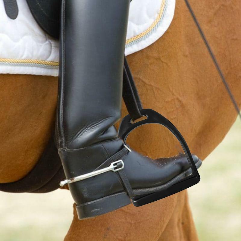 Estribos anchos y flexibles para montar a caballo, sillín de protección, estribos anchos, accesorios ecuestres pesados