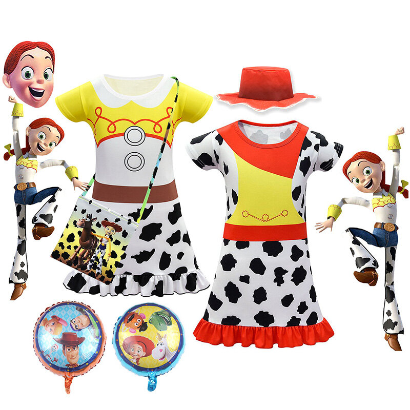 Nieuwe Disney Toy Story Kleding Meisjes Ballet Jurk Cosplay Buzz Lightyear Jessie Sheriff Woody Gabby Jurken Kinderen Casual Kostuum