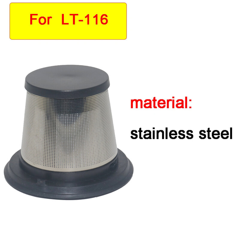 Do LT-116 odkurzacza 2PC filtr ze stali nierdzewnej filtr Element filtra próżniowego części do czyszczenia element filtrujący