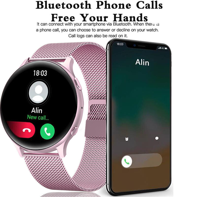 Für Xiaomi Huawei 1,32 Zoll Bluetooth-Anruf Smartwatch Frauen Männer amoled 360*360 HD-Pixel-Display Smartwatches Damen neu