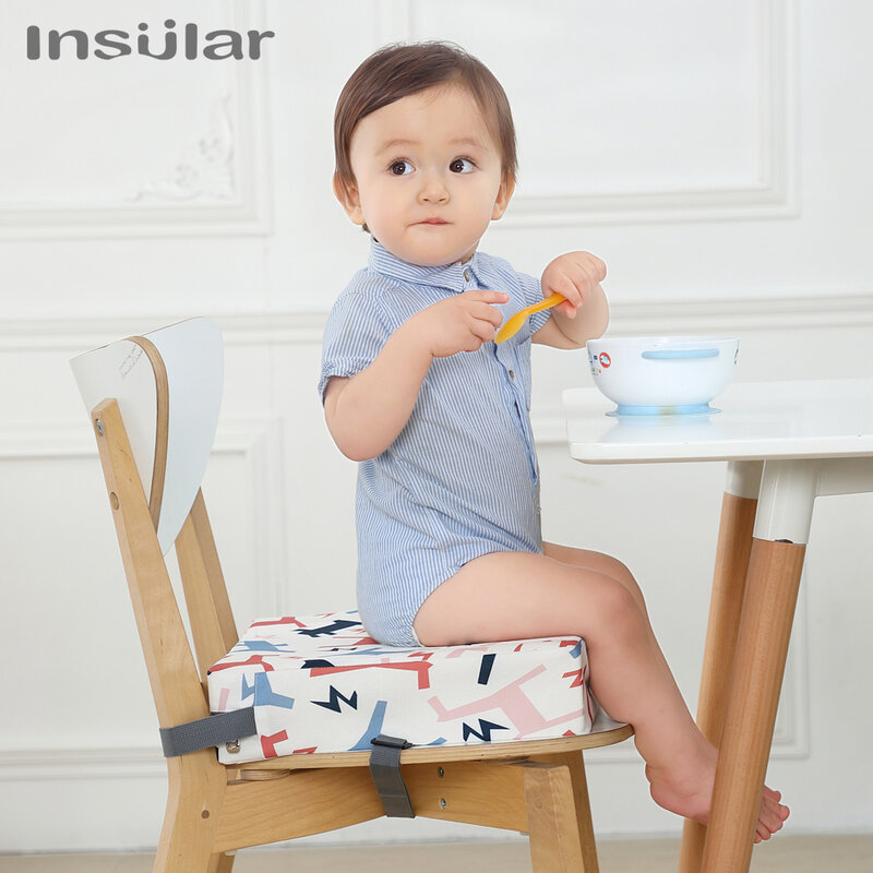Crianças crianças aumento do assento do impulsionador almofada travesseiro bebê jantar alta cadeira assento almofadas ajustável removível segurança do bebê