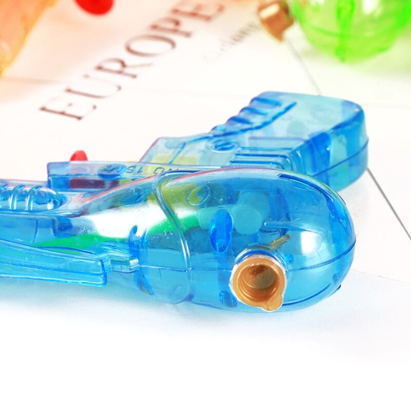 Y1UB 5 قطع لعبة أطفال مسدسات مياه مادة بلاستيكية شفافة مسدسات مياه صغيرة