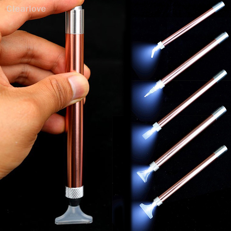 Iluminação ponto broca caneta com lupa, ferramenta artesanal