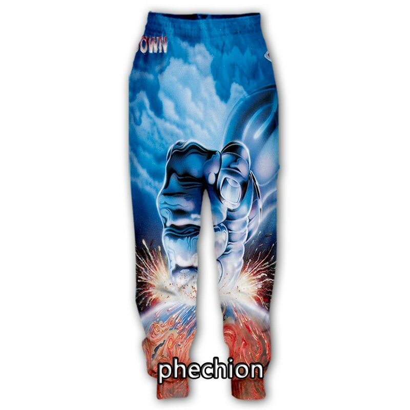 Phechion novos homens/mulheres judas priest rock band impressão 3d calças casuais moda streetwear masculino solto sporting calças longas f180