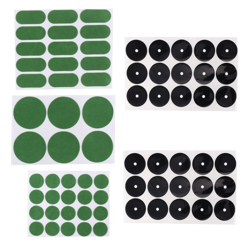 Pontos de marcação de bilhar, Posição Dot, Etiquetas verdes para mesa de bilhar, Use Repair Protect