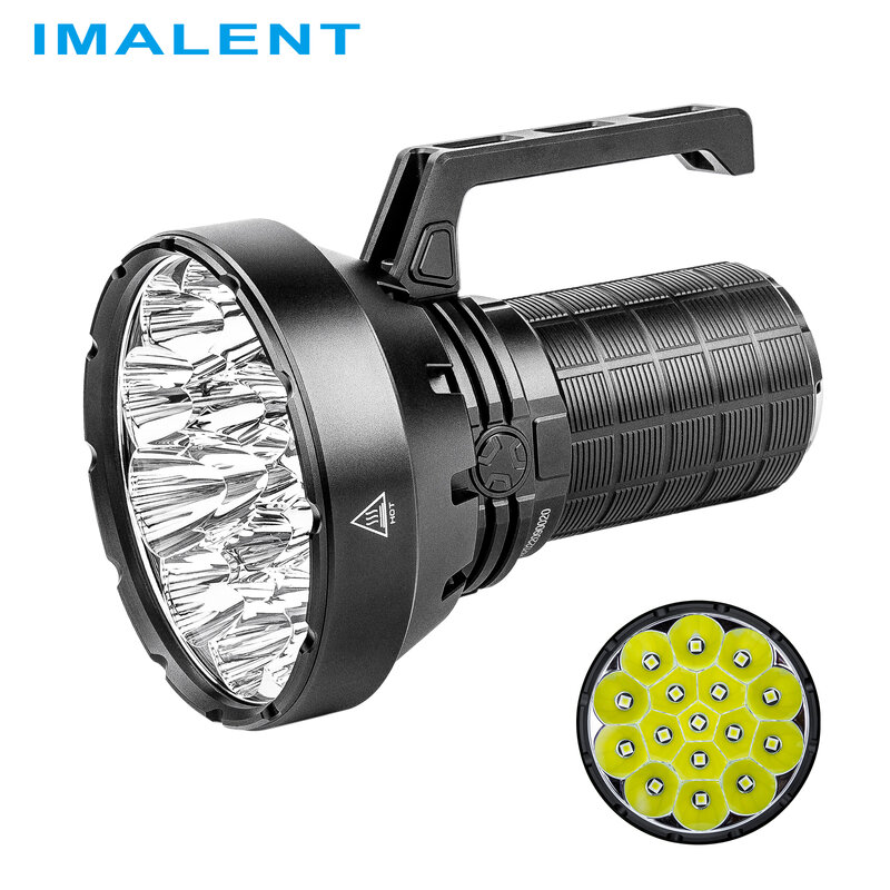 La lampe de poche tactique IMALENT SR16 de 55000 lumens est un projecteur super brillant équipé de LEDs CREE XHP50.3 HI. son faisceau puissant Elle est idéale pour les situations de recherche et les activités de chasse