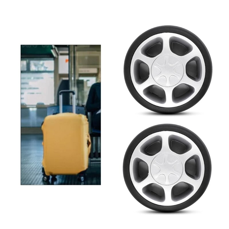 2pcs DIY Luggage Suitcase Wheel Repair Accessories Portable Travel Luggage Replacement for Women Men