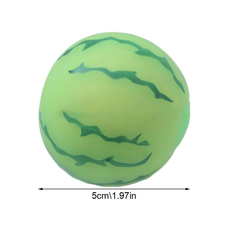 Color-changing Watermelon Decompression Squeeze Ball Gift Squeeze Stress Reliever Fidget Sensory Toys Simulation Fruit