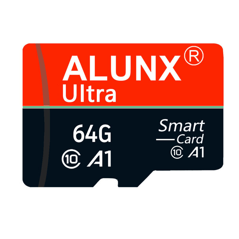 Alunx 100% genuíno micro tf sd cartão 128gb 64gb 32 16gb 8g cartão de memória flash classe 10 suporte telefones celulares uav etc leitor de cartão